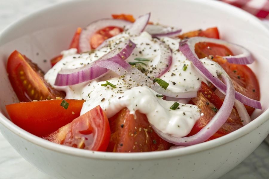 Sałatka z pomidorów