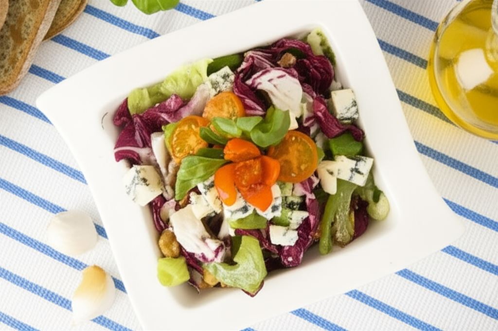 Sałatka z selera naciowego z czosnkiem