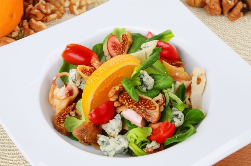 Sałatka z serem pleśniowym