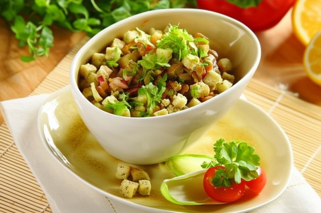 Sałatka z soczewicą