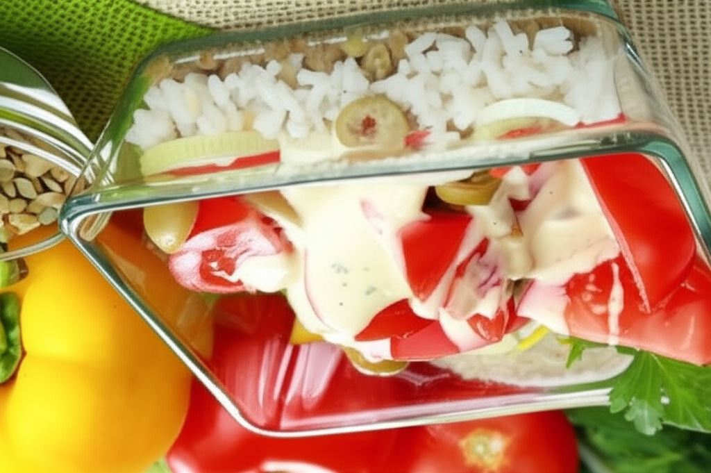 Sałatka z soczewicą i ryżem