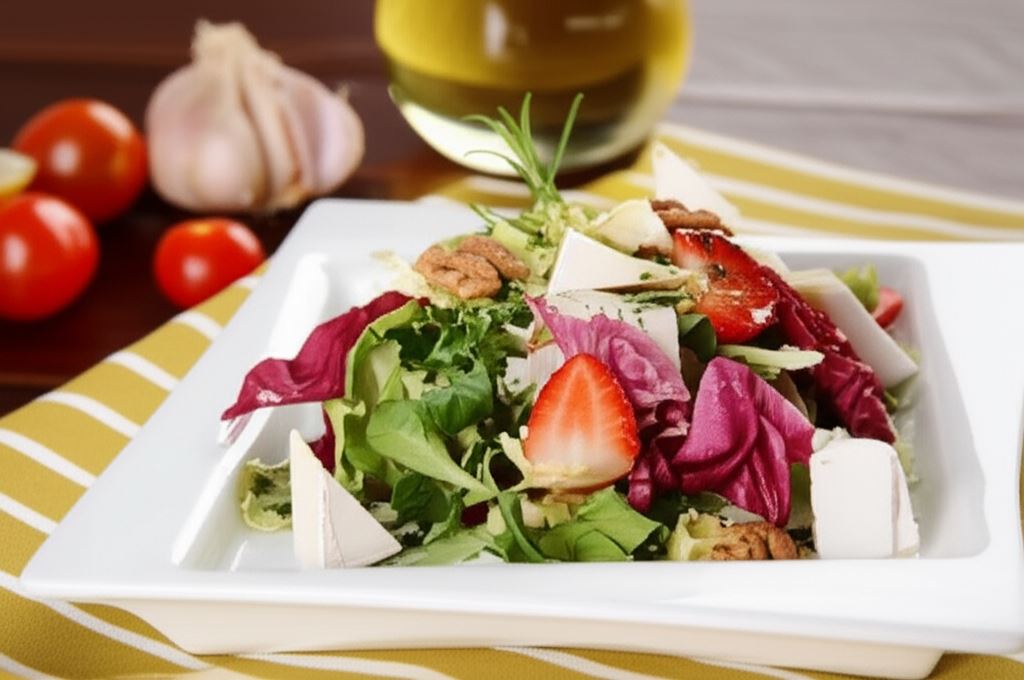 Sałatka z truskawkami