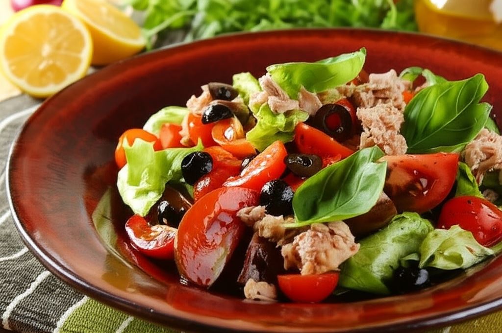 Sałatka z tuńczyka i pomidorów