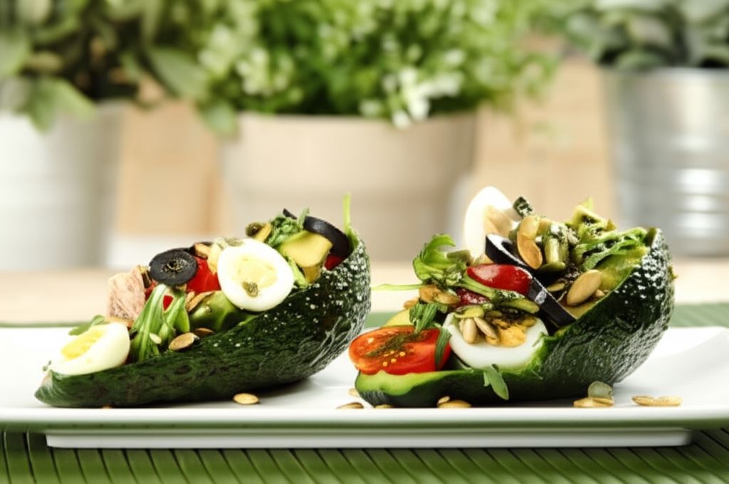 Sałatka z tuńczykiem w awokado