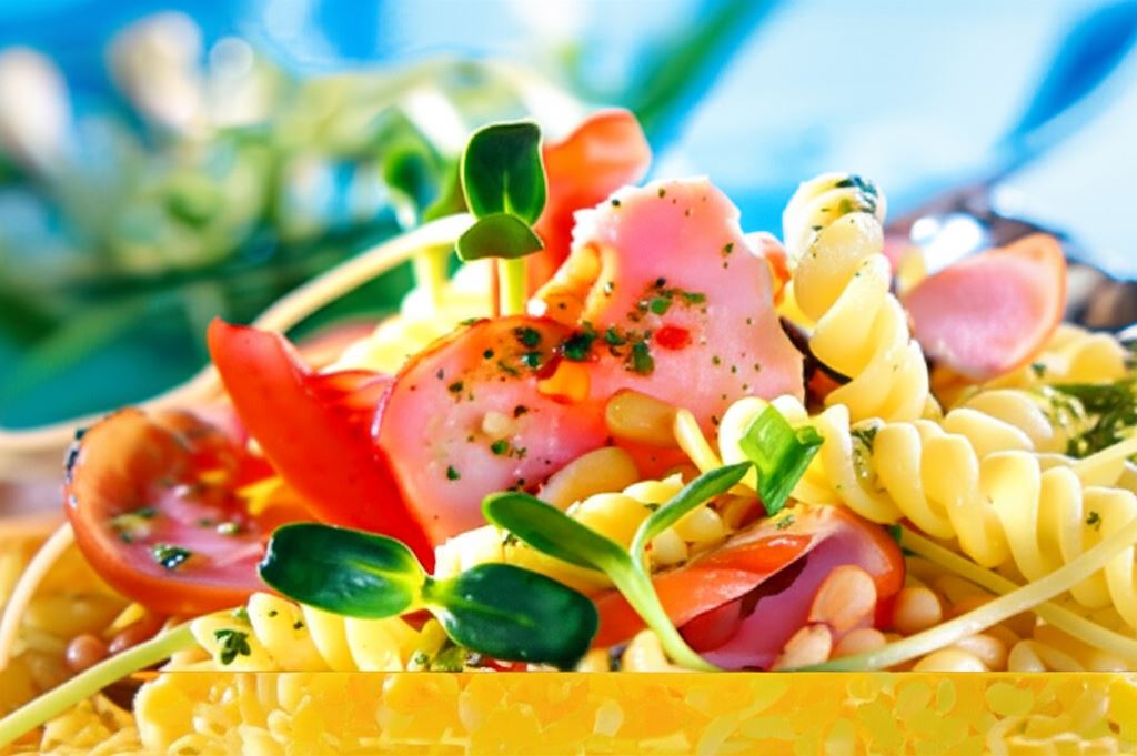 Sałatka z wędzonym kurczakiem