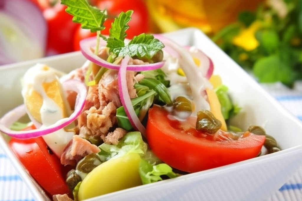 Sałatka z ziemniakami i tuńczykiem