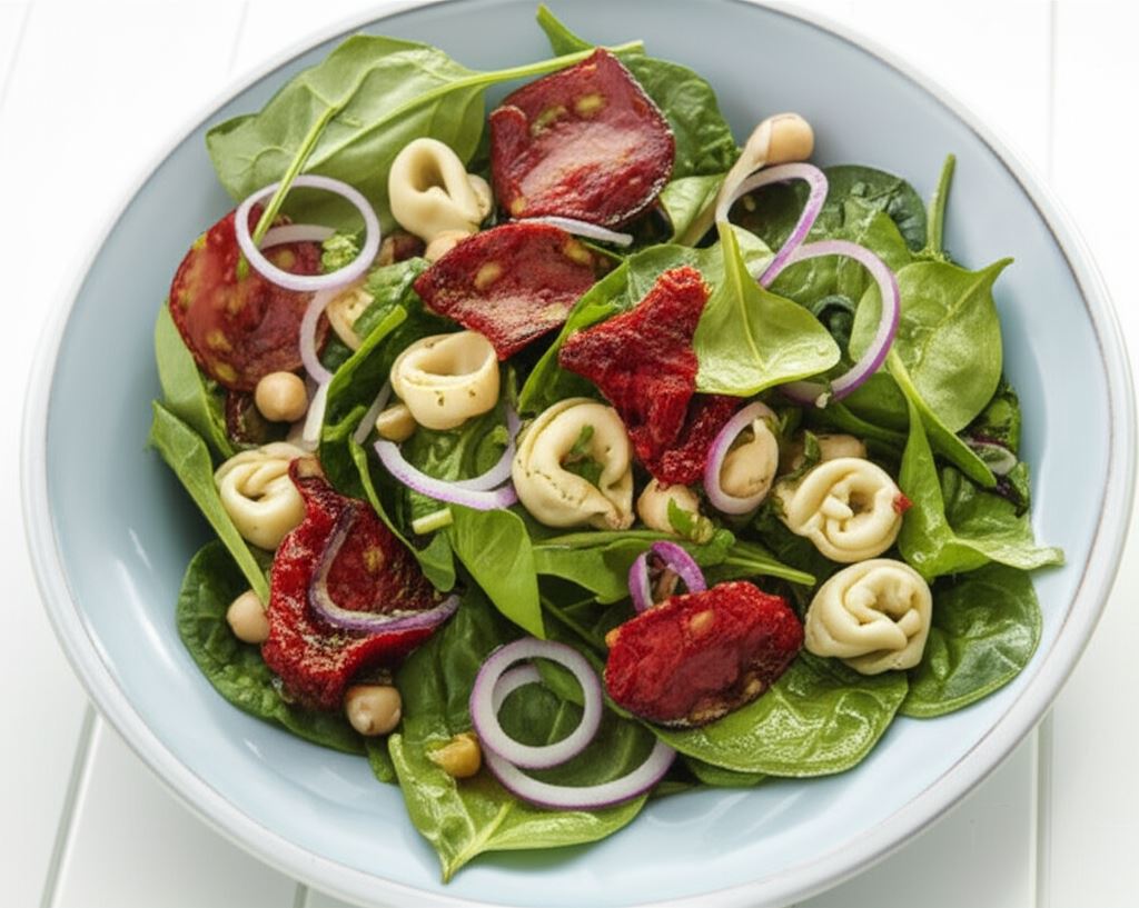 Sałatka ze szpinaku