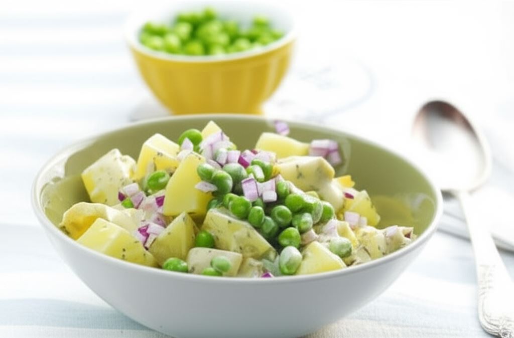 Sałatka ziemniaczana z groszkiem