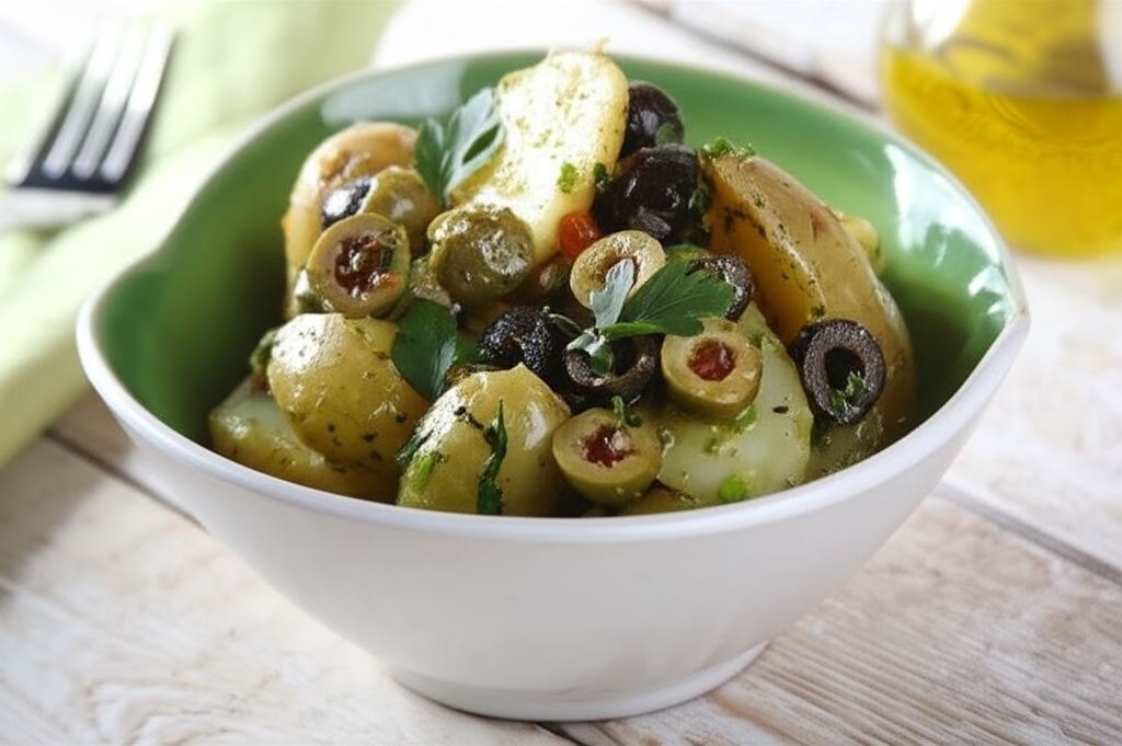 Sałatka ziemniaczana z oliwkami