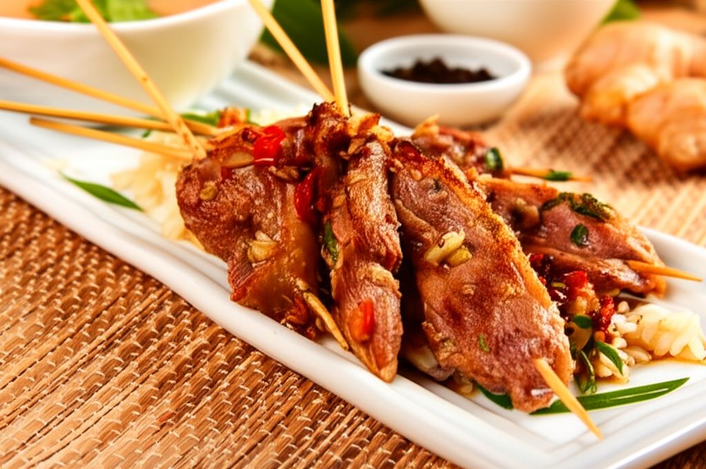 Sataye z piersi kaczki