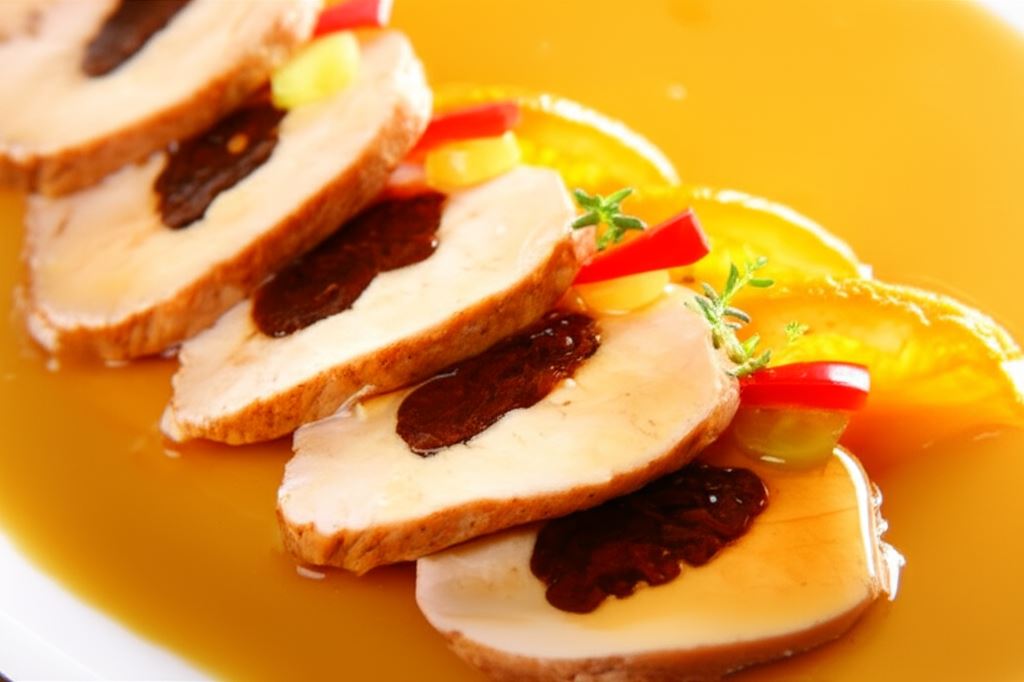 Schab ze śliwką w galarecie