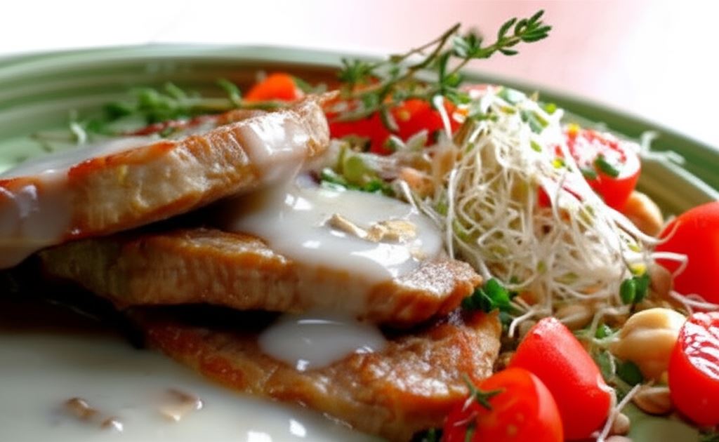 Schabowe steki z pieczarkowym sosem