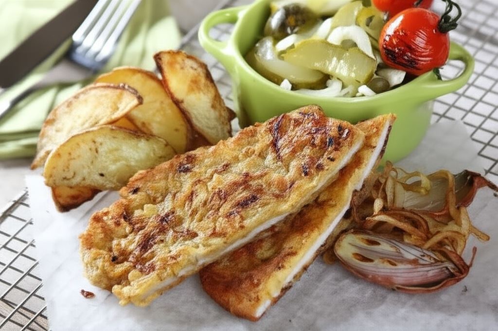 Schabowy z cebulową panierką