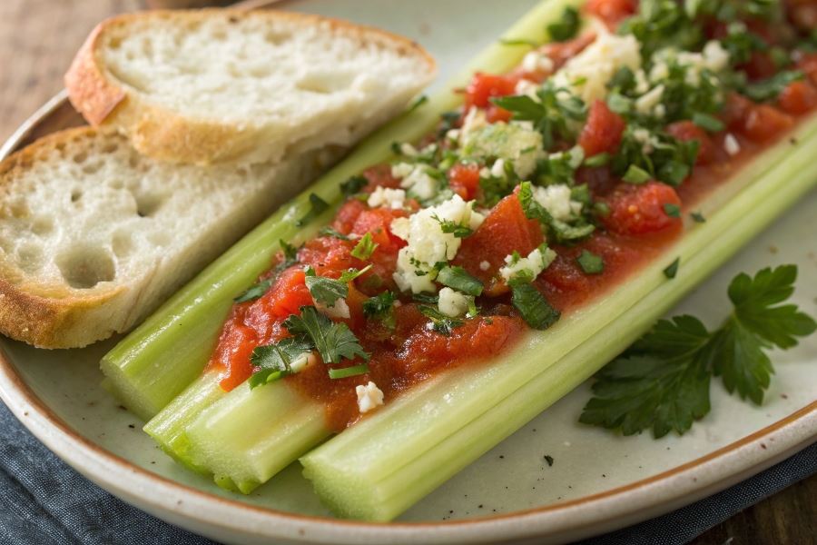 Seler naciowy z sosem pomidorowym