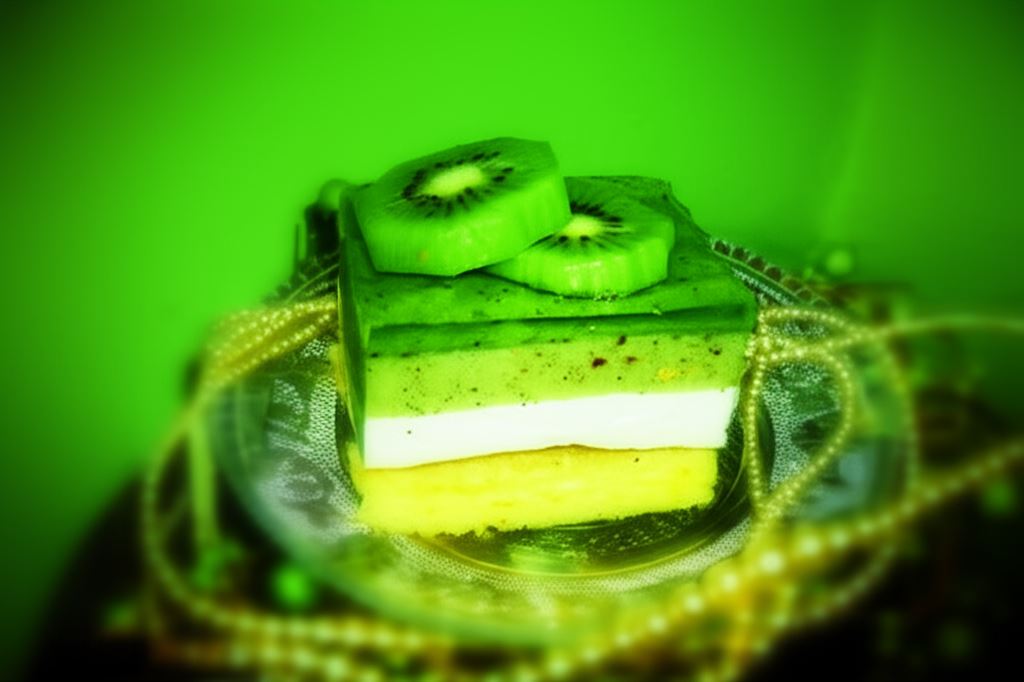 Sernik z musem z kiwi