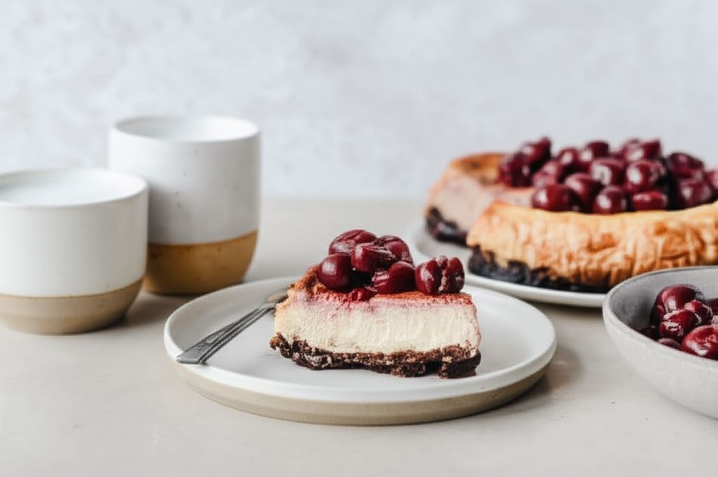 Sernik z wiśniami z syropu