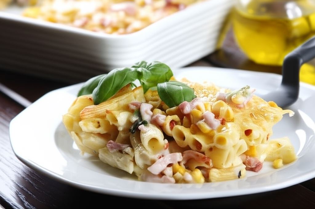 Serowa zapiekanka makaronowa