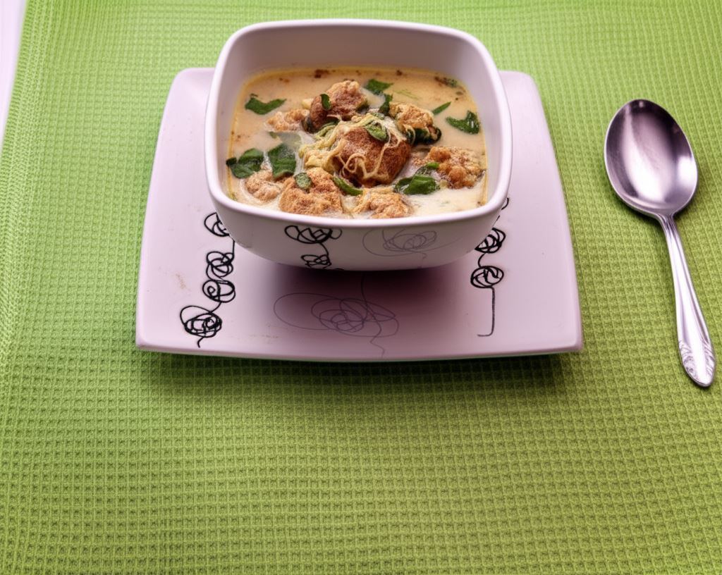 Serowa zupa z klopsikami