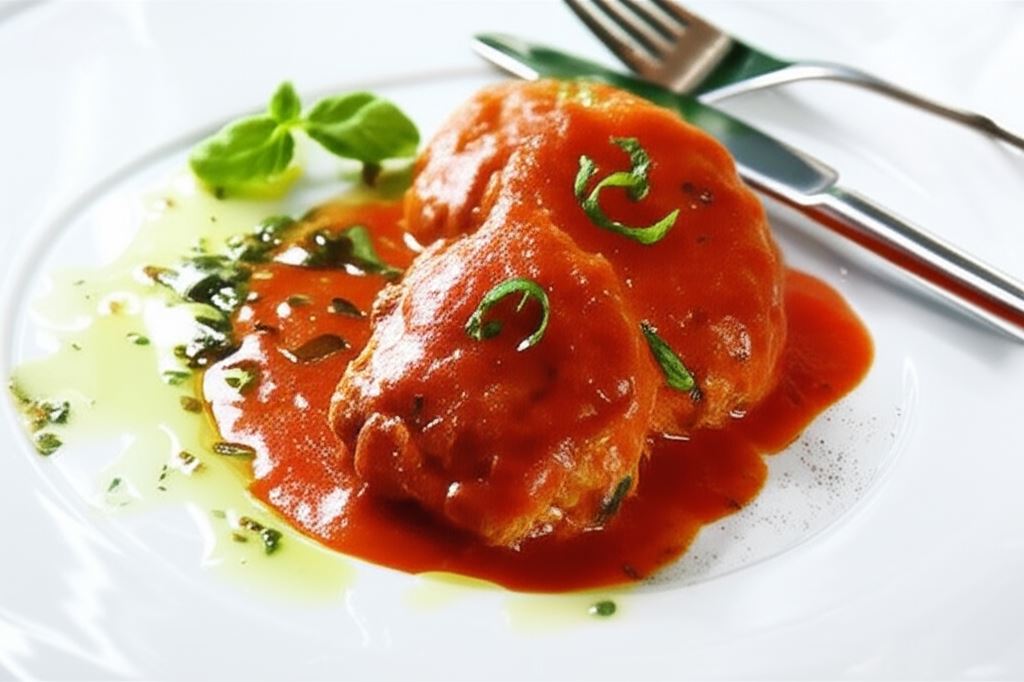 Serowe pulpeciki w sosie pomidorowym