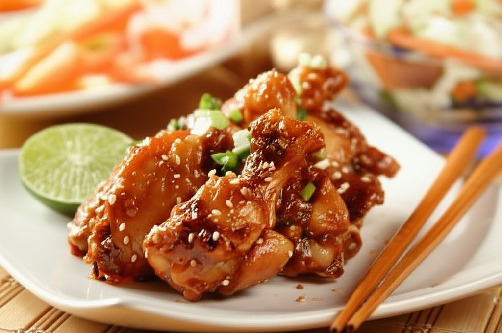 Skrzydełka w glazurowane sosem hoisin