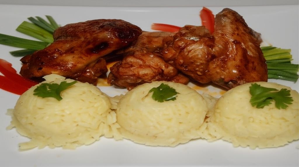 Skrzydełka w glazurze z czarnej porzeczki