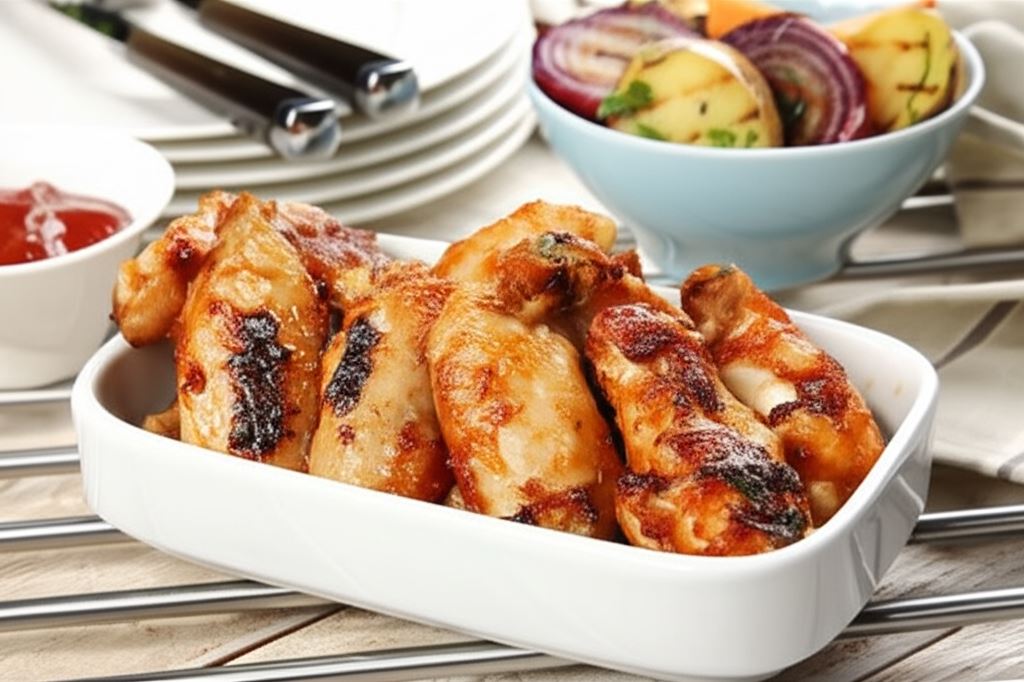 Skrzydełka w miodzie z imbirem