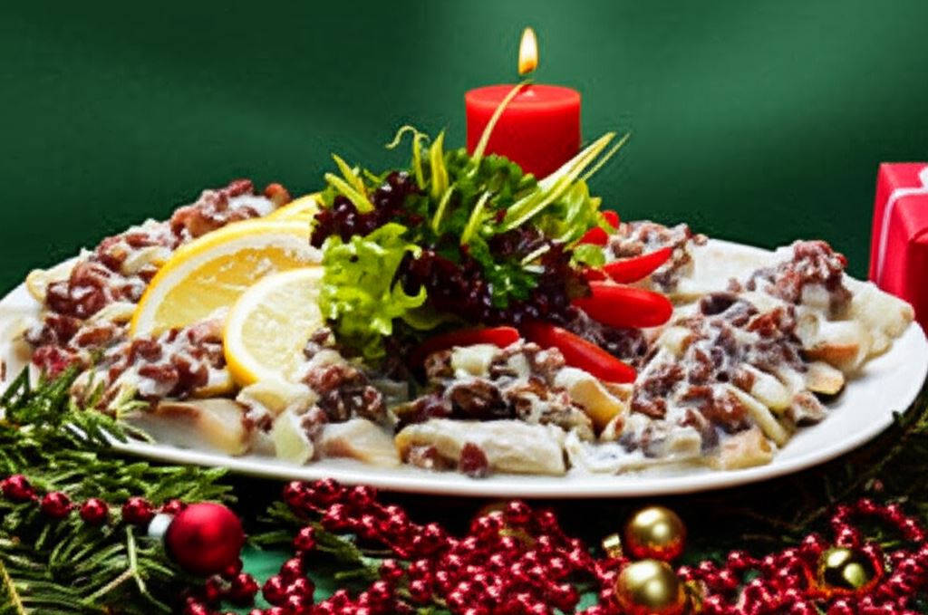 Śledzie w sosie z rodzynkami