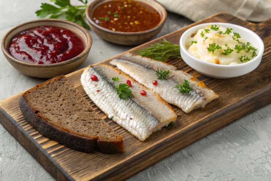 Śledzie w trzech smakach