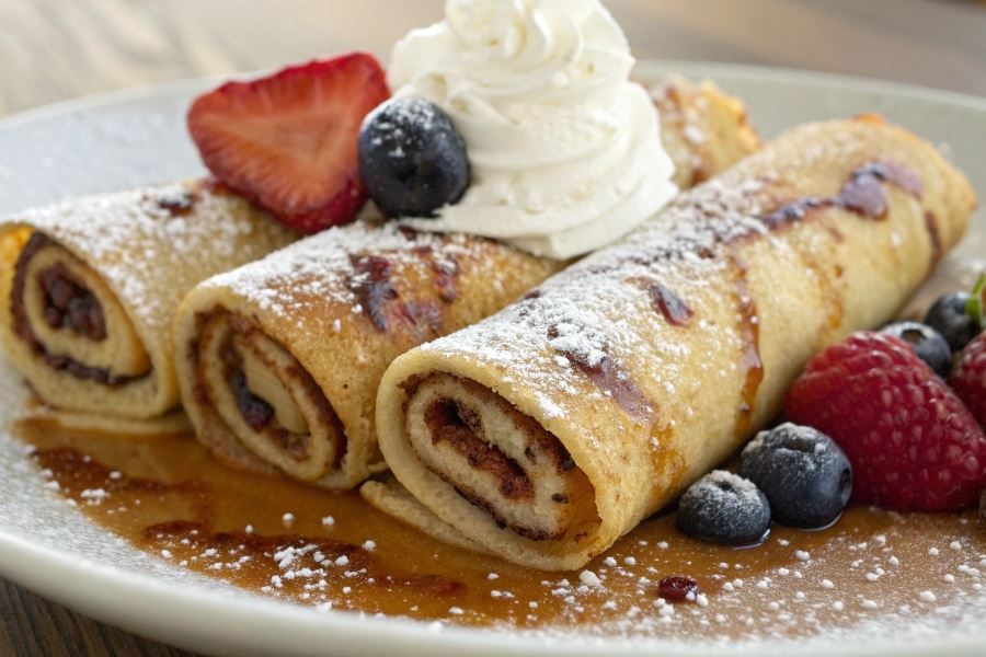 Słodkie naleśniki z cynamonem