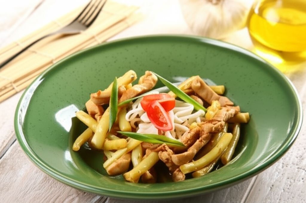 Smażona fasolka szparagowa