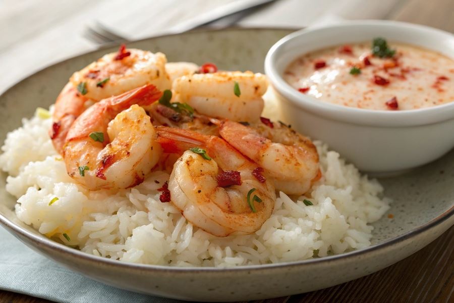 Smażone krewetki z chili