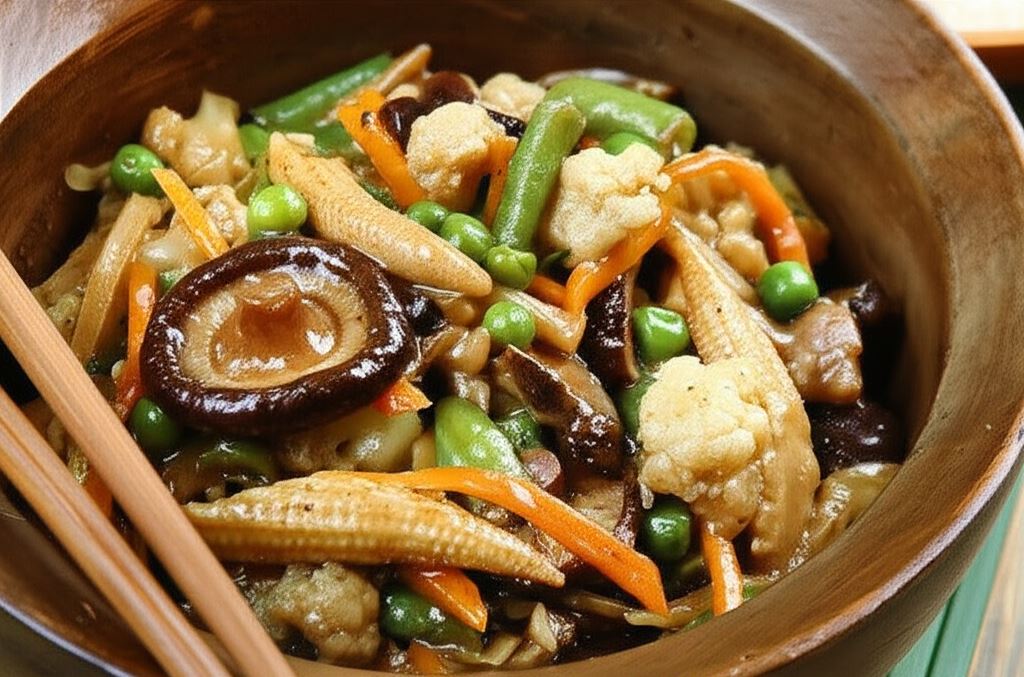 Smażone warzywa z woka