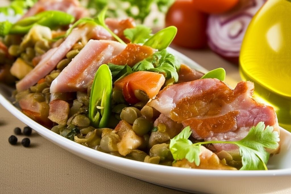 Soczewica z boczkiem