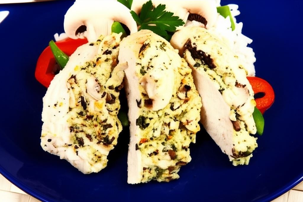 Soczysty kurczak z pieczarkami