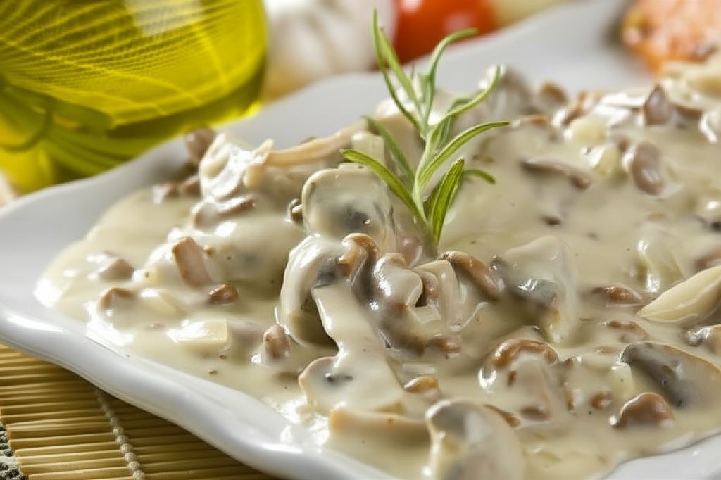 Sos pieczarkowy z kurkami