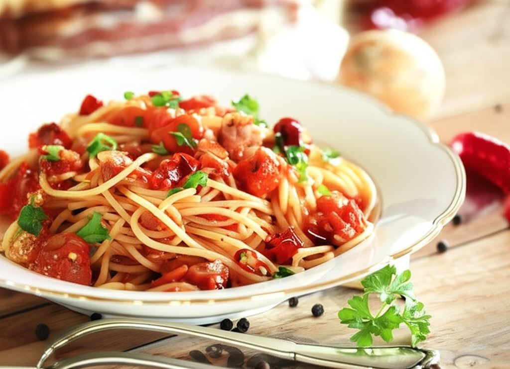Spaghetti arrabiata