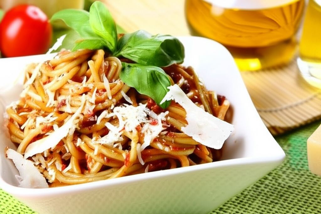 Spaghetti bolognese z warzywami