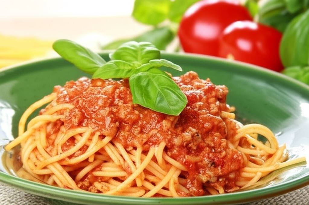 Spaghetti bolognese z warzywami