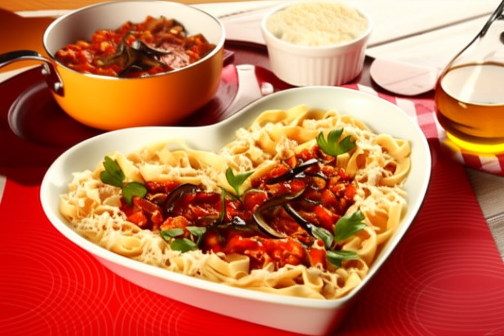 Spaghetti z bakłażanem