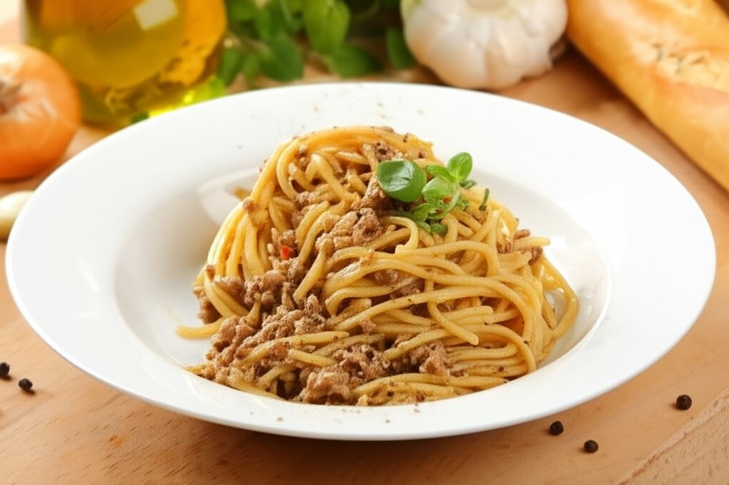 Spaghetti z mielonym mięsem