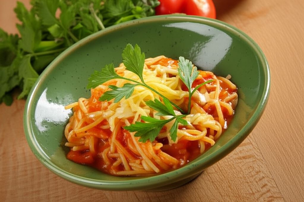 Spaghetti z pomidorami