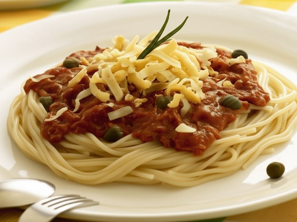 Spaghetti z tuńczykiem i kaparami