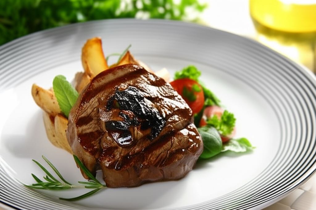 Steki wołowe faszerowane prawdziwkami i śliwką