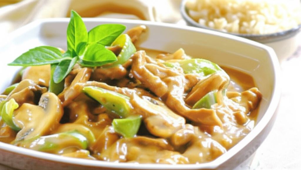 Stroganoff z kurczaka z papryką