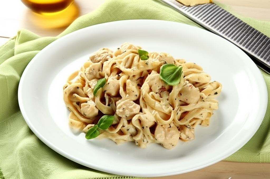 Super szybkie tagliatelle z kurczakiem