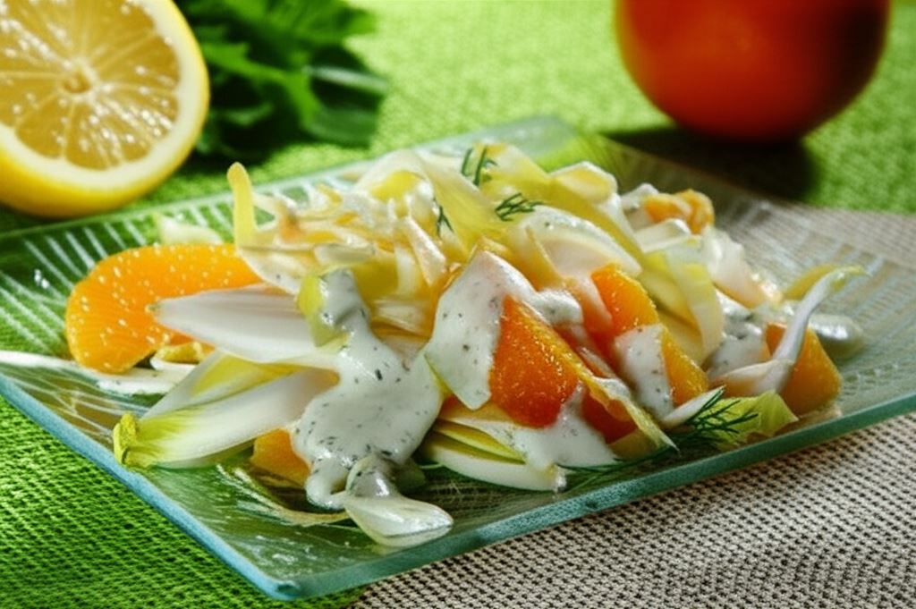 Surówka z cykorii i pomarańczy