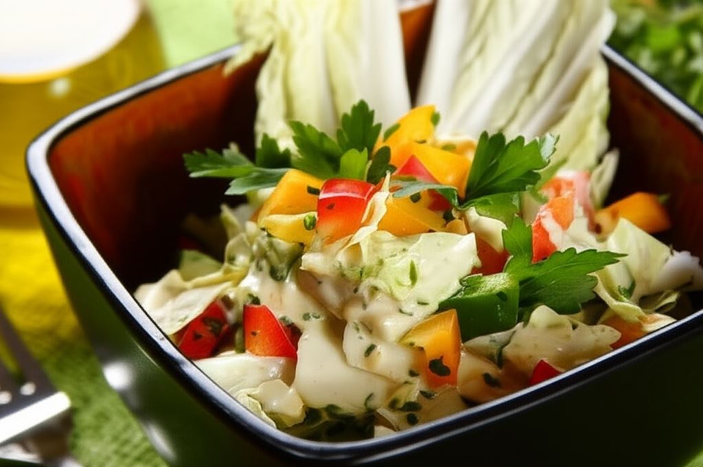 Surówka z kapusty pekińskiej z papryką