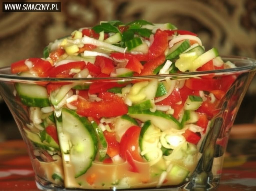 Surówka z ogórkiem szklarniowym