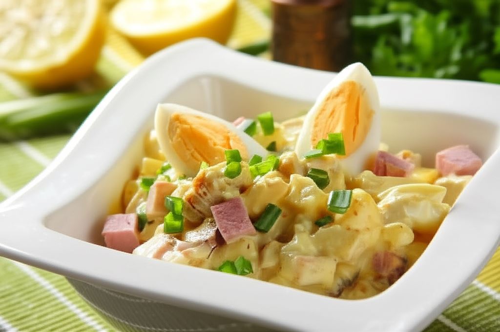 Świąteczna sałatka z indykiem