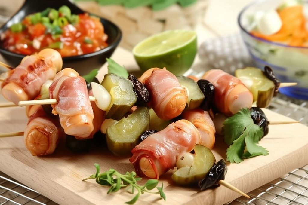 Szaszłyk z parówek